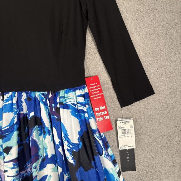 NWT Aidan Mattox Gown Women’s Size 8 Layered Maxi $440 MSRP Wedding‎ Guest Prom - Picture 6 of 16